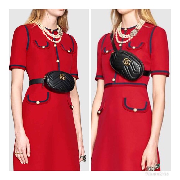 🔥HP🔥 Gucci Marmont Matelasse Belt Bag - NEW - Picture 5 of 8